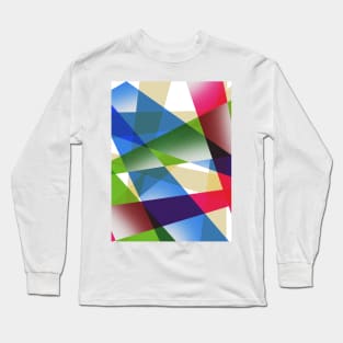 Geometric Fractal Prism Long Sleeve T-Shirt